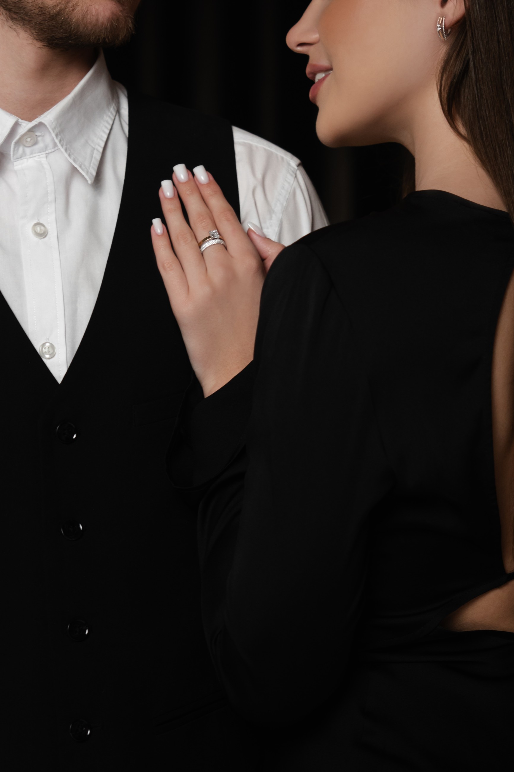 SILBERRING MIT GOLD UND ZIRKONEN 1103.10 bild 2