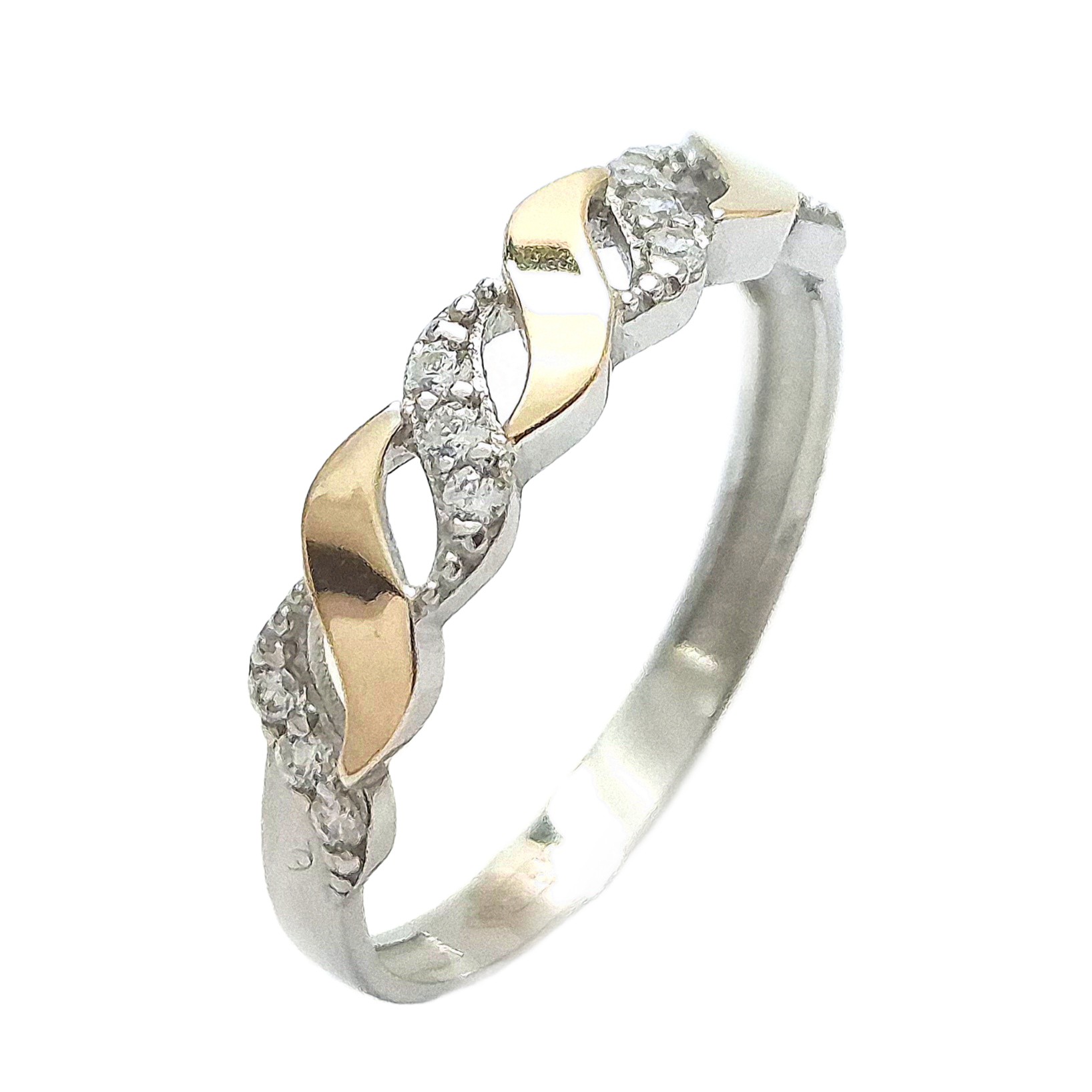 SILBERRING MIT GOLD UND 1159.10 bild 2