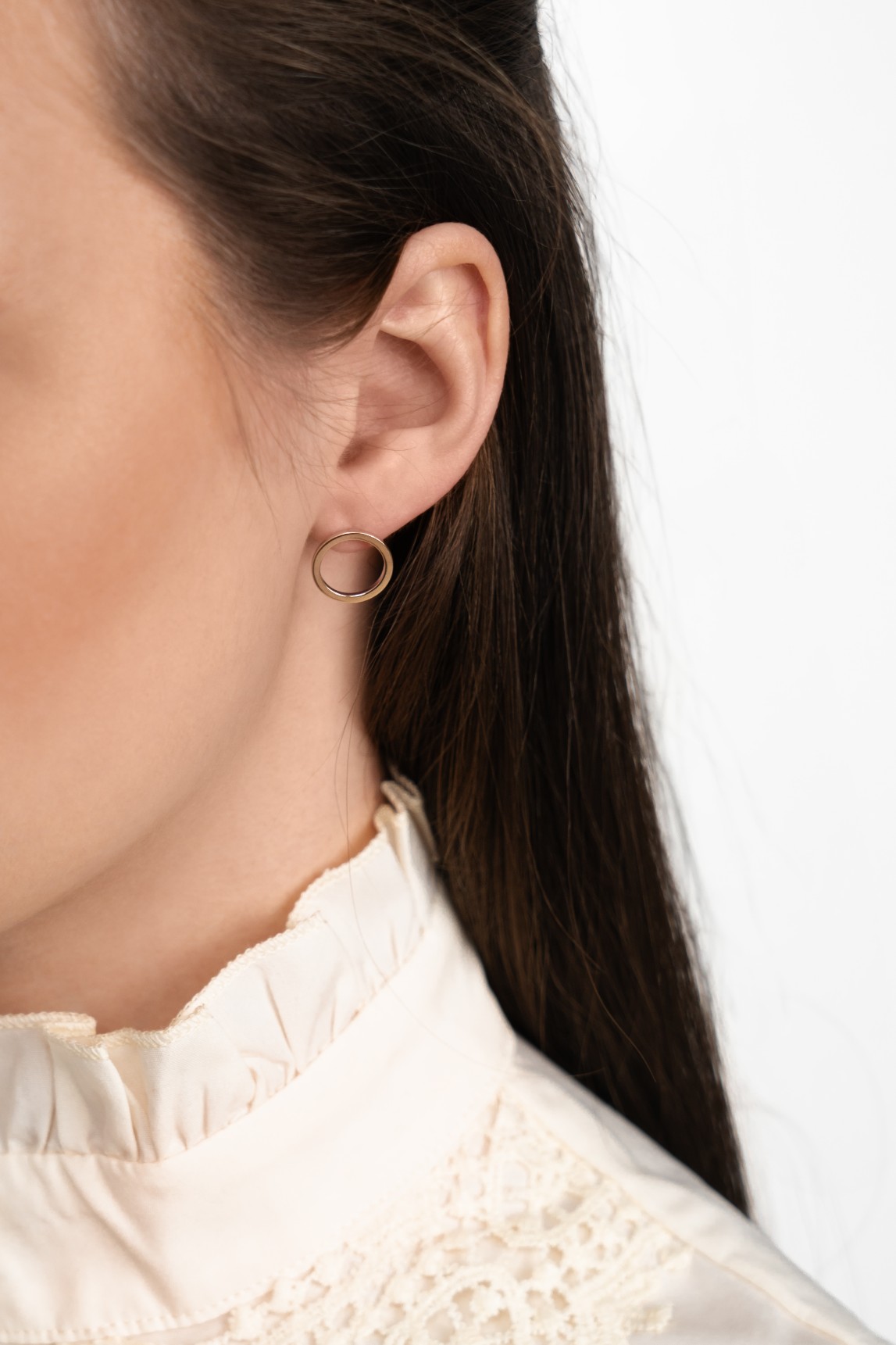 KOLCZYKI SREBRNE ZE ZŁOTEM 0713.50 - undefined bild 2