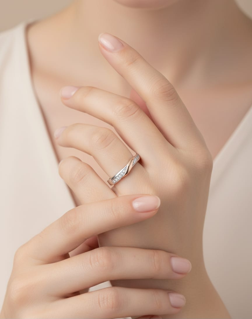 SILBERRING MIT GOLD UND 1159.10 bild 2