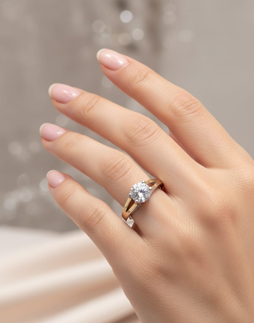 SILBERRING MIT GOLD 458 bild 2